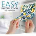 thumbnail image 4 of Mi Alma Vinyl Peel and Stick Lemon Vintage Retro Painting Easy To Install L14 Backsplash Tile Stickers, Blue/Green/Yellow, 4" x 4" (24-Pack), 4 of 11