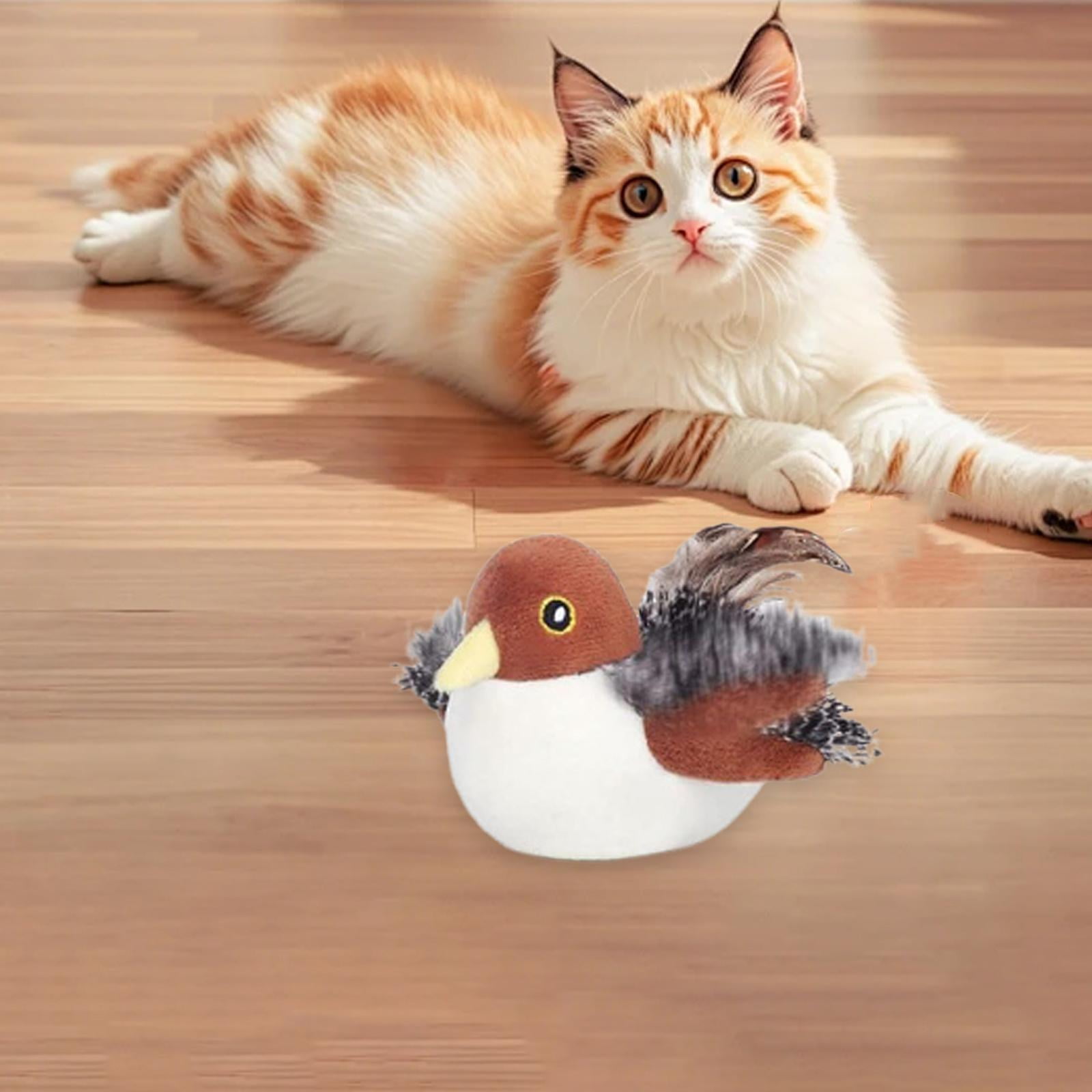 Serenable Flapping Bird Cat Toy Motion Activated Lifelike Electric Three Mode for Indoor Cats Cat Exercise Toy USB Rechargeable Style C