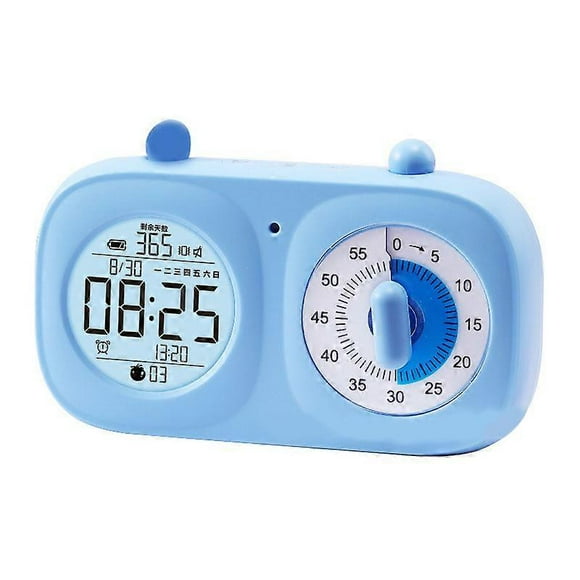 Visual Timer, Visual Clock Timer for Kids, Dual Screen Visual Timer And Clock Countdown Timer Time Management Tool Countdown Clock Electronic_Perfect Gift