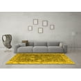 thumbnail image 3 of Ahgly Company Indoor Rectangle Abstract Yellow Modern Area Rugs, 8' x 12', 3 of 4