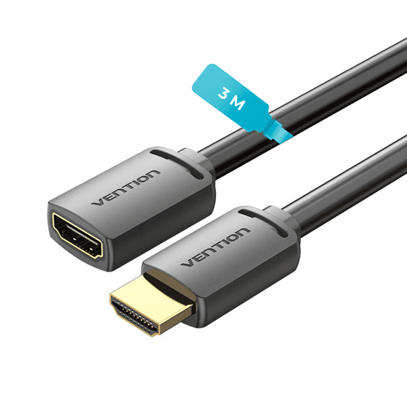 Cable Extensión HDMI VENTION 3 Metro, 4K 60Hz Macho-Hembra