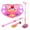Pink, variant on Kidplokio Music Karaoke Machine for Kids Microphone Lights Sounds MP3 Player, Pink, Girls Ages 3+