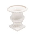 thumbnail image 1 of WHITE FOOTED CERAMIC URN 15.75", 1 of 1