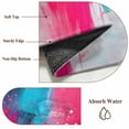thumbnail image 6 of Round Rugs 5Ft, Pink Orange Teal Round Area Rug Washable Indoor Throw Carpet, Modern Contemporary Oil Painting Soft Non Slip Circle Rug for Cabinet Bathroom Home Decor Aesthetic, 6 of 8
