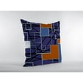 thumbnail image 3 of 26" Navy Puzzle Piece Indoor Outdoor Zippered Throw Pillow, 3 of 3