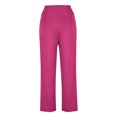 thumbnail image 5 of uublik Cute Pants for Toddler Girls Size 4T-14 Casual Pants Elastic Waist Hiking School Uniform Sweatpants Joggers Hot Pink, 5 of 5