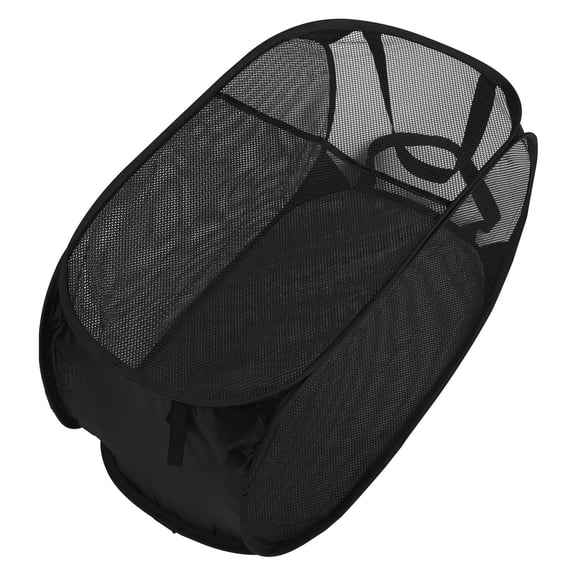 Mesh Laundry Hamper with Handles, Large Dirty Clothes Storage Basket for Bedroom and Bathroom Organization