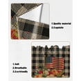 thumbnail image 5 of Swag Curtains, Truck with Flowers Vintage Black and White Buffalo Plaid Rod Pocket Kitchen Curtains Valances Tier Curtains Swag Valance Curtains for Bedroom Living Room 36" x 36", 2 Panels, 5 of 6