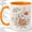 Orange, variant on Autumn Apple Floral Accent Mug, 11oz Ceramic Coffee Cup for Teachers