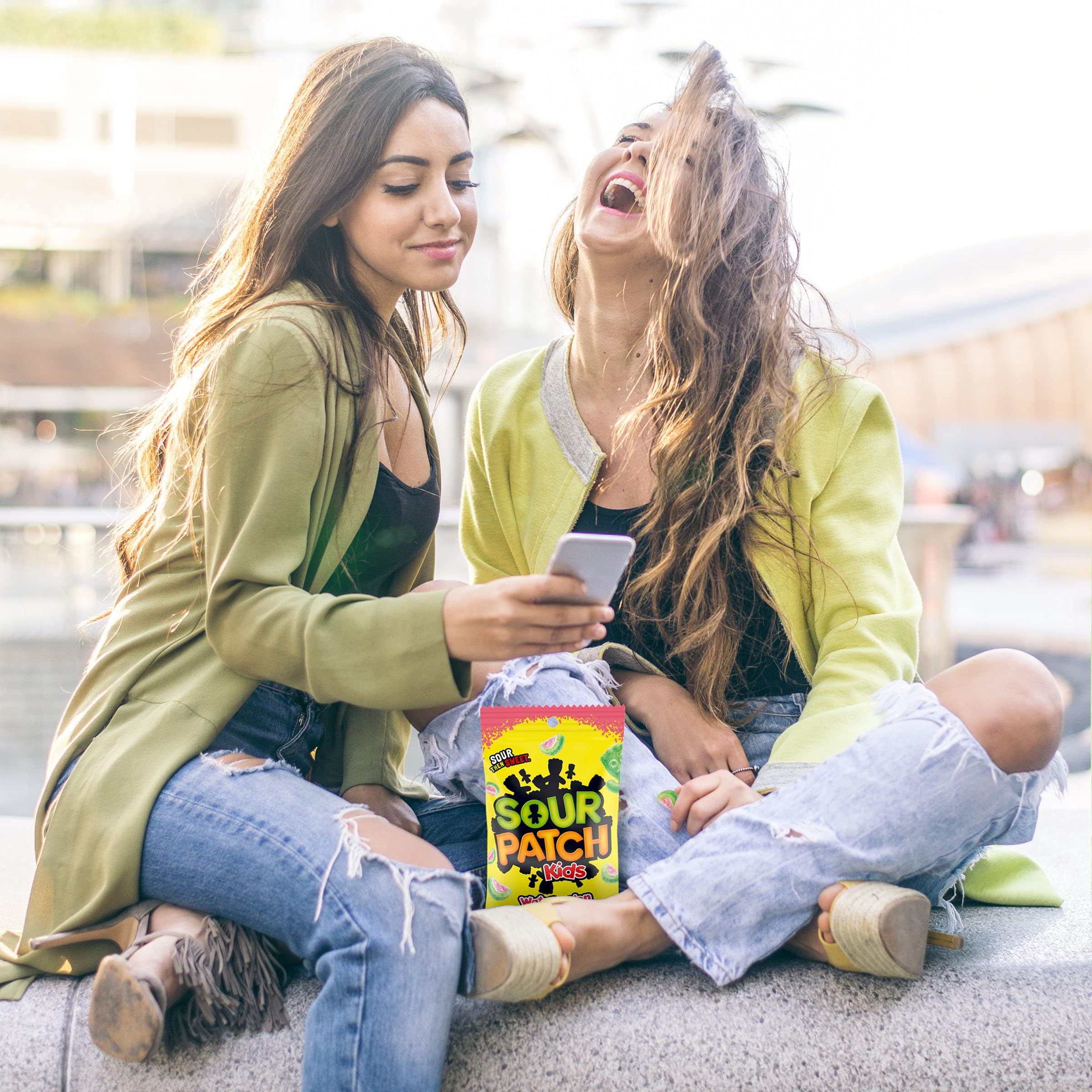 Sour Patch Soft & Chewy Candy, Watermelon, 8-Ounce Bag