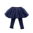 thumbnail image 3 of URMAGIC Little Girls Leggings Pants with Tutu Skirts Kids Culottes Footless Tights 0-5 Years, 3 of 10