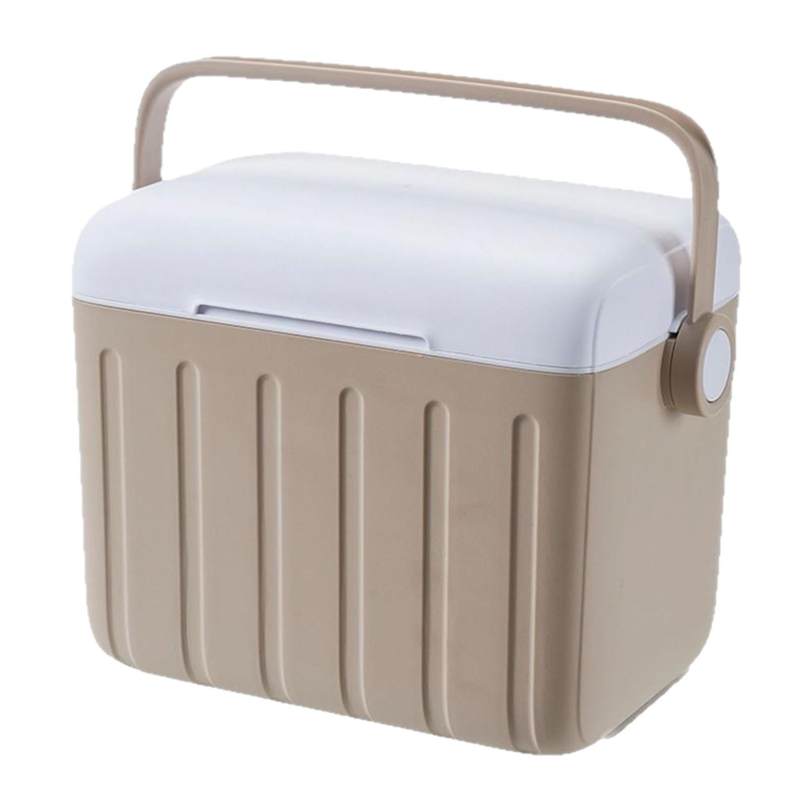 harayaa Cooler Box Carrier 6L with Handle Beverage Storage Organizer Container Ice Chest Khaki