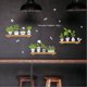 thumbnail image 5 of RKSTN peel and stick wallpaper Plant Potted Shop Glass Door Decoration Wall Stickers, 5 of 8