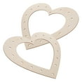 thumbnail image 4 of Tyeign Unfinished Wooden Heart Wreath Frame, 10In Diy Craft Ring for Floral Hoop Garland, Natural Plywood Hanging Base, Home Wedding Party Decoration, A Wreath Frame, 4 of 8