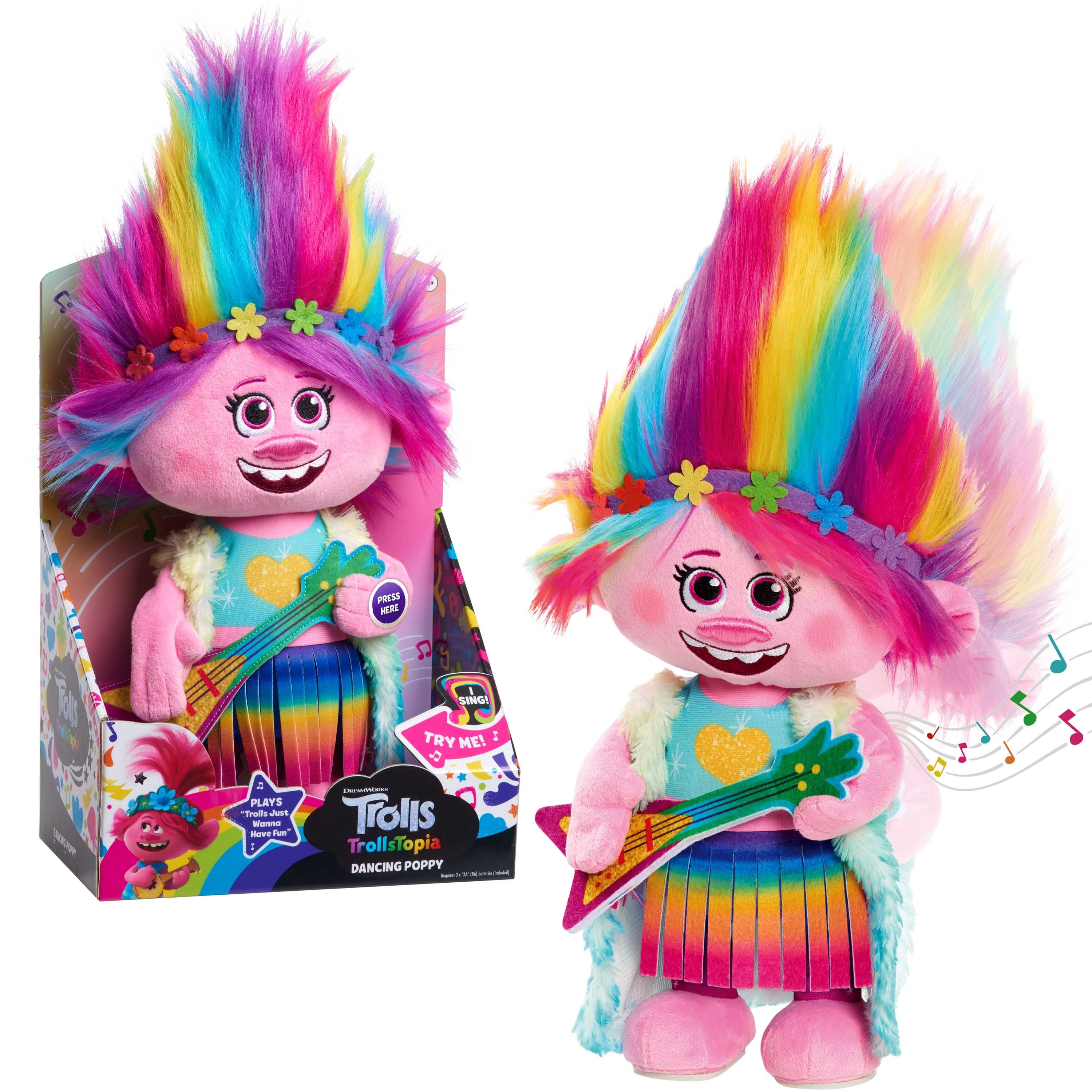 NEW Trolls Poppy Purse Playset Costume Play Dress Up Makeup Girls Toys 