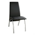 thumbnail image 2 of Furniture of America Duell Faux Leather Dining Chair in Black (Set of 2), 2 of 7