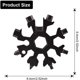 thumbnail image 2 of Whataatahia Multiherramienta de copo de nieve 18 en 1, llave para nieve, abridor de destornillador, llave de copo de nieve de acero inoxidable para viajes, camping, aventuras, herramientas diarias,, 2 of 5