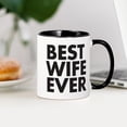 thumbnail image 3 of CafePress - Best Wife Ever Mug - 11 oz Ceramic Mug - Novelty Coffee Tea Cup, 3 of 4