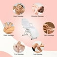 thumbnail image 2 of Artist hand White Reclining Facial Bed Tattoo Massage Table Lash Bed Beauty Spa Salon Chair with Tray, 2 of 17