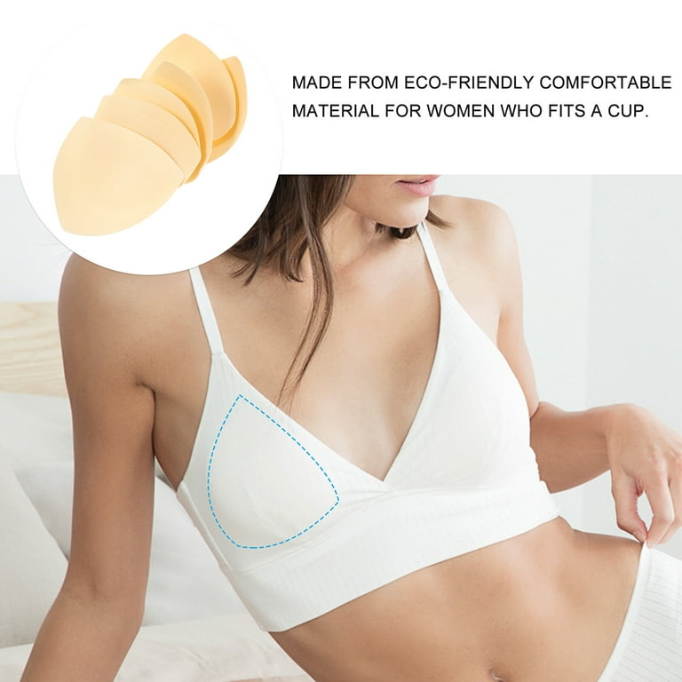 Tanom 3 Pairs Womens Removable Smart Cups Bra Inserts Pads For Swimwear  Sports (Skin-Color) 