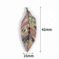 thumbnail image 4 of Leaves Design Wooden Buttons For Craft Sewing Scrapbooking Diy Clothes Decor Accessory High Quality (colourful50pcs), 4 of 5