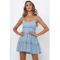 thumbnail image 1 of Robe Camisole Rayée de Maternité pour Femmes à Bretelles Spaghetti, Boutonnée, 1 of 4