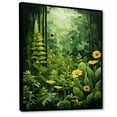 thumbnail image 2 of Designart "Plants Green Reverie Collage I" Floral Floater Framed Wall Art Living Room, 2 of 7