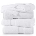 thumbnail image 2 of Toallas de baño algodón (Paquete de 4, 71 x 137 cm) - Sin torsión - Toallas Grandes para baño - Secado rápido, Muy Suaves y absorbentes - Calidad para Hotel y SPA - Juego de Toallas b, 2 of 8