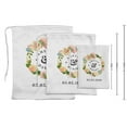 thumbnail image 3 of Darling Souvenir White2 Floral Wreath Wedding Favor Custom Party Supplies Gift Pouches FavorÂ&nbsp;Candy BagsÂ&nbsp;15 Pieces, 3 of 5