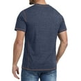 thumbnail image 5 of GIRUNS Men's Henley Short Sleeve T-Shirt Classic Button Tee Casual Cotton Maverick Shirts Navy Blue S, 5 of 7