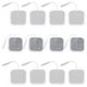 thumbnail image 1 of 20 almohadillas de electrodos de 2,0 orificios para fisioterapia, no tejidas., 1 of 8