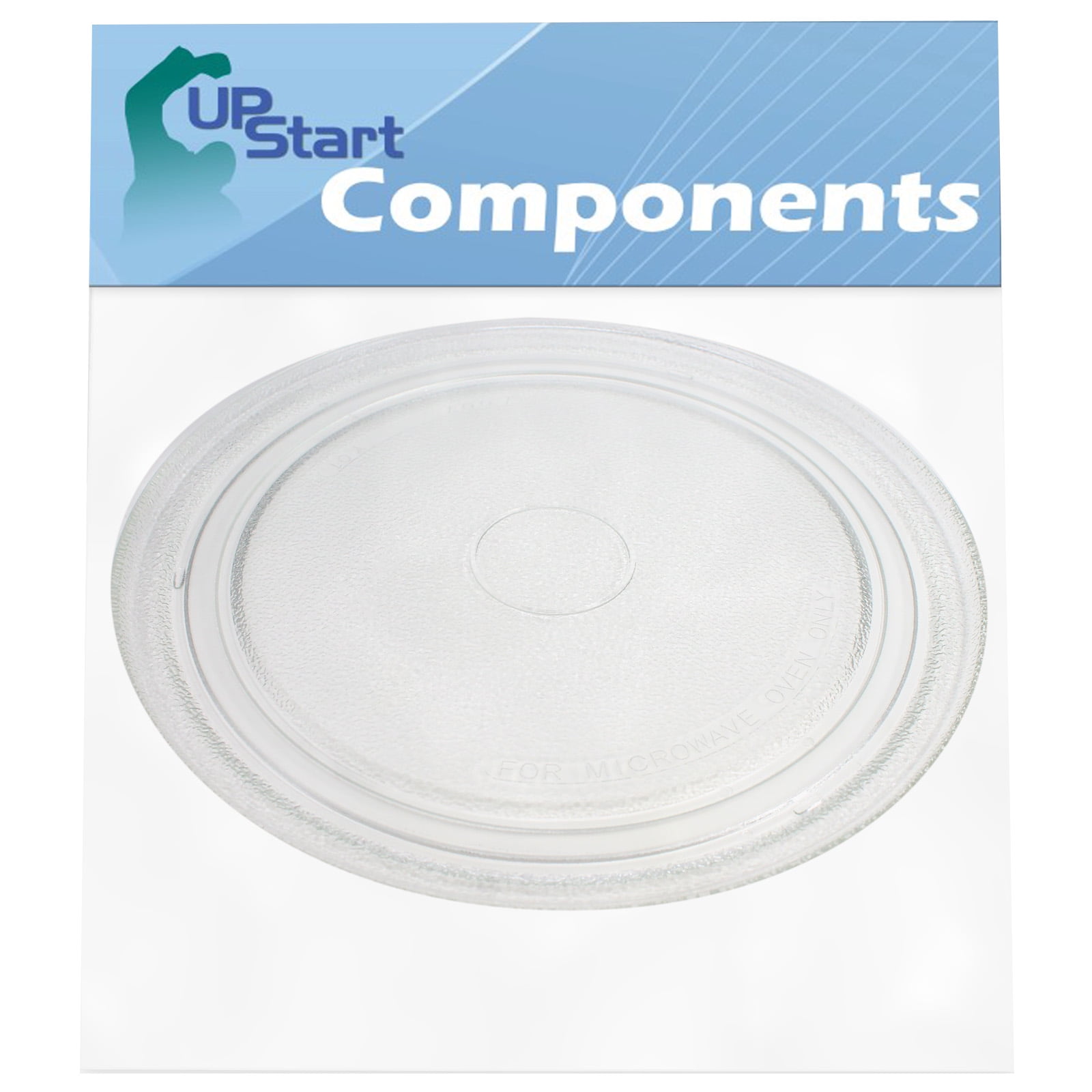 Microwave Glass Turntable Plate Replacement with Heat Resistant Glove for Small Microwaves Microwave Glass Plate 24.5cm 