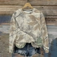 thumbnail image 3 of CLOISE Cute Sweatshirts for Women Plus Size Crew Neck Tops Camouflage Long Sleeve Pullover Oversized Outfits Clothes, 3 of 8
