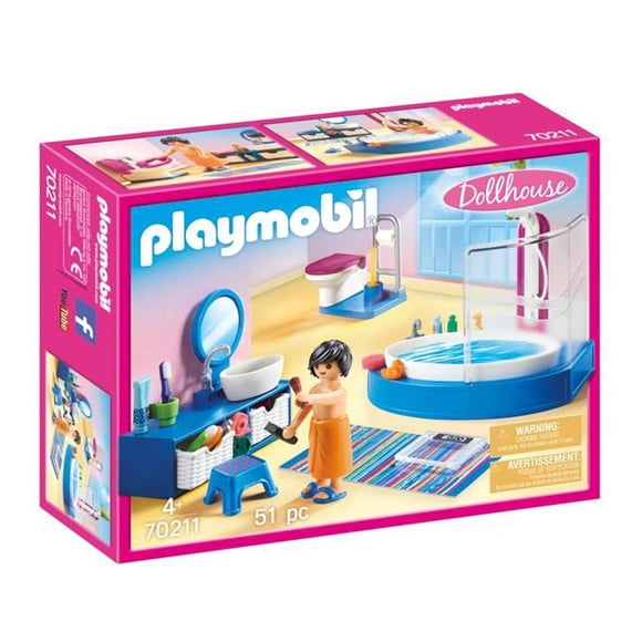 Baño con Regadera Playmobil Dollhouse 51 Piezas