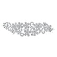 thumbnail image 1 of Miangastore Hair Comb Silver Zinc Alloy Rhinestones Crystal Glass 1Pack 8.3x2.2In, 1 of 8