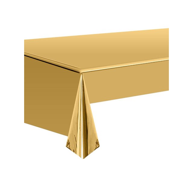 1pc Solid Color Disposable Table Cover, Rose Gold Disposable Tablecloth, For Party