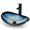Blue, variant on Bathroom Boat Shape Artistic Glvessel Sink
