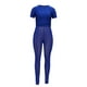 thumbnail image 4 of SAYOO Conjuntos de Pantalones Largos para Mujer, Tops Cortos de Manga Corta de Color Puro + Conjunto de Pantalones Transparentes de Cintura Alta SAYOO  Moda, 4 of 8
