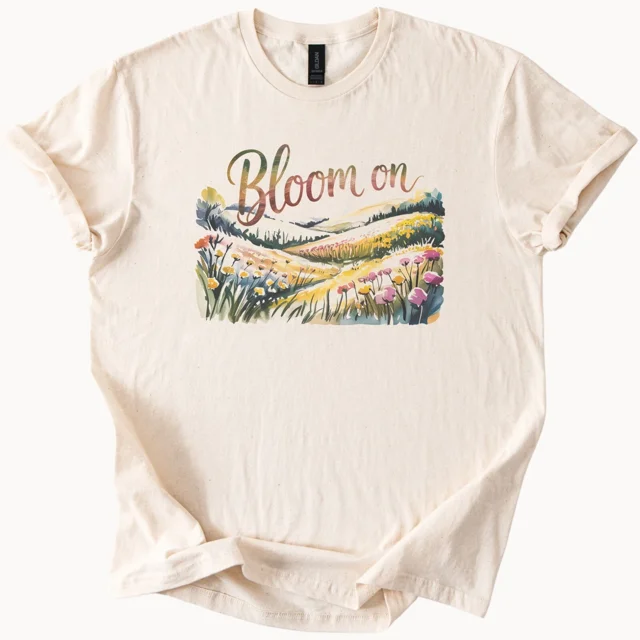 ALVORD Bloom On Wildflowers Shirt Floral Nature Spring Tee Unisex S-5XL