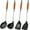 Cooking utensils-D, variant on CLEANCOOL Silicone Spatula and Ladle Tool Set - Wok Tools, Wok Utensil,Stainless Steel Non Stick Heat-Resistant Kitchen Utensils BPA Free Cooking Utensils Cookware Wooden Handle,2 Pieces