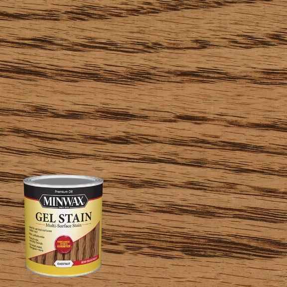 Minwax Gel Stain for Interior Wood Surfaces, Quart, Chestnut