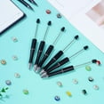 thumbnail image 5 of WuPing 30 Pcs Pens Beadable Pens 1.0mm Black Ink DIY Pens Halloween Pens Ballpoint Pens (Black, Gold, Blue, White, Yellow), 5 of 6
