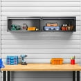 thumbnail image 6 of STANI Wall Mount Metal Cabinet with Up-Flip Doors,Wall Hanging Storage Cabinets with Locking Doors,Lockable Tool Chest Cabinet for Garage Basement School, 6 of 8