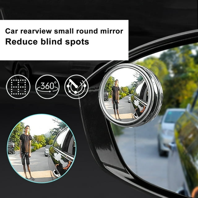 1Pair Blind Spot Mirror Versatile Wide Angle Round Vehicles Car Stick On Blind Spot Mirrors Car Supply