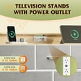thumbnail image 5 of Led Dresser for Bedroom, TV Stand for Bedroom with LED Lights and Power Outlet, Wide Chest of Drawers for Hallway, 8 Fabric Drawers for Living Room and Entryway, 5 of 7