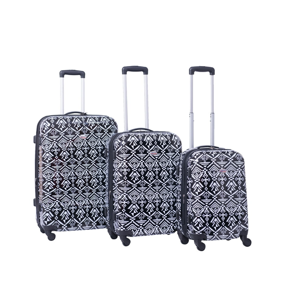American Flyer Tribal 3-Piece Hardside Spinner Luggage Set - Walmart ...