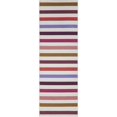 thumbnail image 2 of Unique Loom Outdoor Striped Collection Area Rug - Lines (2'  x 6' 1" Runner White/Ivory), 2 of 9
