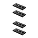 thumbnail image 2 of Moyic Estante para copas de vino, diseño Simple para Pub, debajo del gabinete, soporte para copas, copas, soporte colgante extraíble, Negro 2 piezas 2piezas, 2 of 6