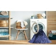 thumbnail image 2 of Ahgly Company Machine Washable Indoor Round Transitional Midnight Blue Area Rugs, 3' Round, 2 of 7