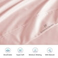 thumbnail image 4 of 5 Piece Sheet Set 100% Egyptian Cotton 1000 Thread Count Luxury Hotel Quality Sheet Set Italian Finish Premium Sheets Long Staple Fits Up to 18 Inch Deep Pocket (5 Piece Split King,Blush), 4 of 7